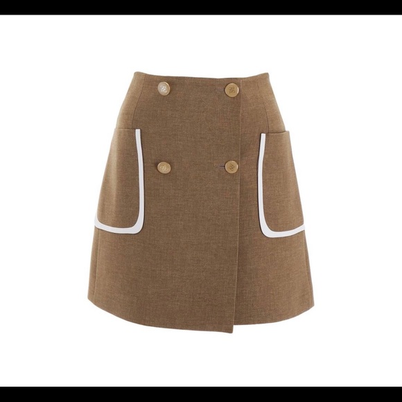 Fendi Beige Wrap Skirt - Picture 1 of 1